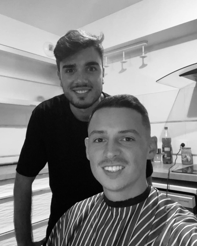 Client au salon avec son barbier