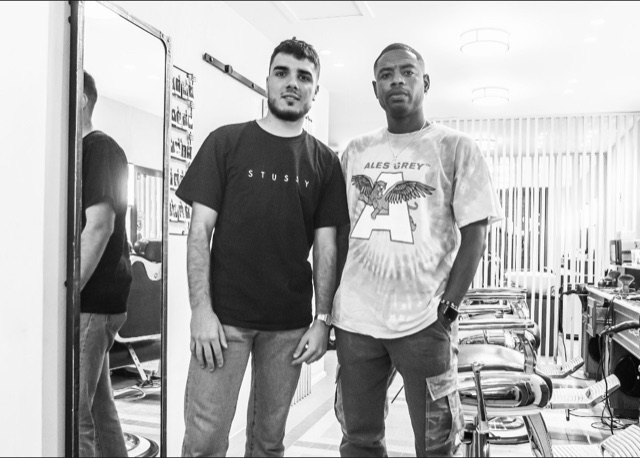 Client au salon COP. Barber Studio